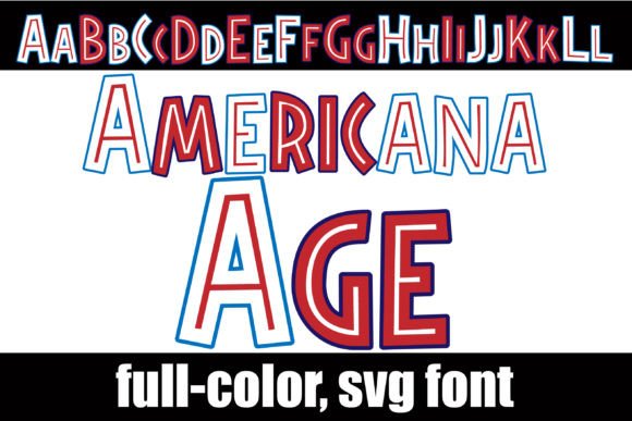 Americana Age: The Perfect Color Font for Patriotic Crafts