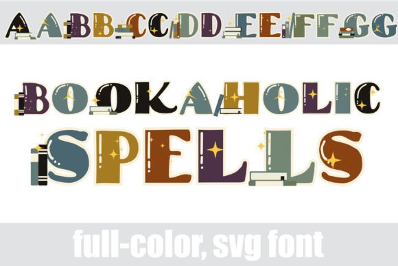 Bookaholic Spells: A Magical Color Font for Branding