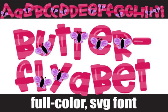 Butterflyabet: A Whimsical Color Font for Handmade Brands