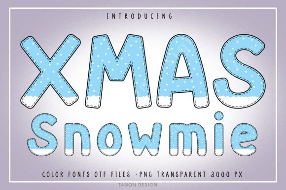 Christmas Snowmie: A Festive Color Font for Web Design