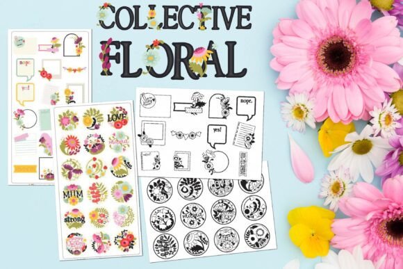 Collective Floral: A Vibrant Color Font for Web Headers