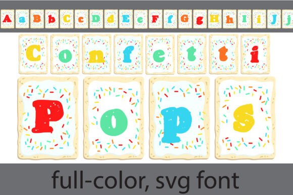 Confetti Pops: A Colorful Font for Handmade Labels