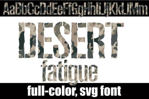 Desert Fatigue: A Stenciled Typeface for Bold Campaigns