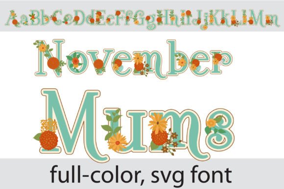 Designing with November Mums: A Colorful Serif Font for Web