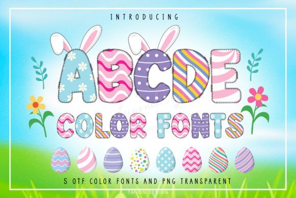 Easter Egg 5 Bundle: A Color Font Upgrade for Small Brands
