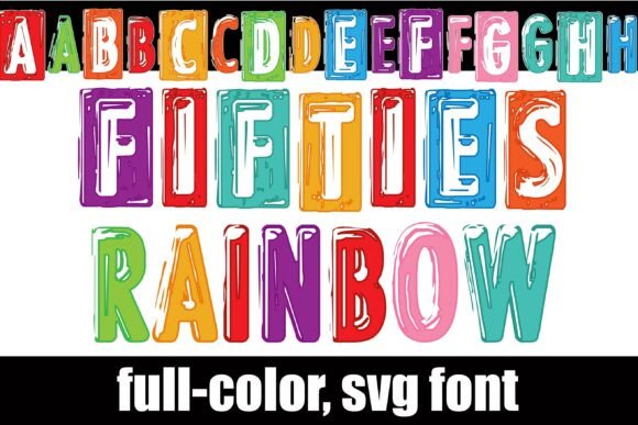 Fifties Rainbow: The Color Font for Scroll-Stopping Headlines