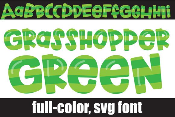 Grasshopper Green: A Whimsical Color Font for Editorial Design