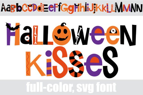 Halloween Kisses: A Color Font for Spooky Web Design
