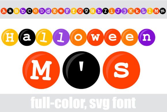 Halloween M s: A Color Font for Spooky Campaigns