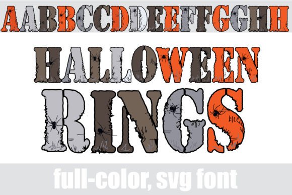 Halloween Rings: A Grungy Display Font for Spooky Web Design