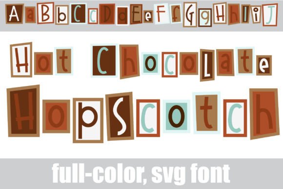 Hot Chocolate Hopscotch: A Playful Color Font for Web Design