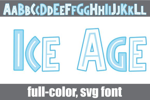 Ice Age Font: A Prehistoric Color Typeface for Modern Web Design