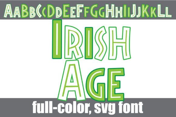 Irish Age: A Stone Age Color Font for Handmade Brands