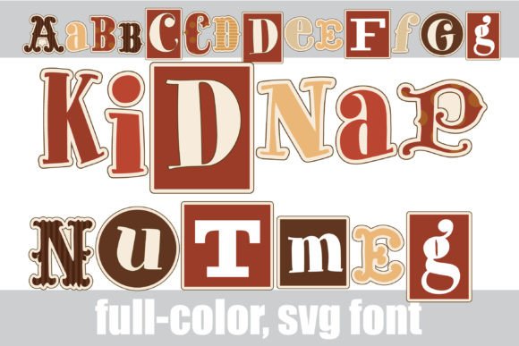 Kidnap Nutmeg: A Color Font for Bold Web Headers