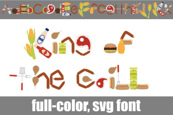 King of the Grill: A Color Font Review for Bold Branding