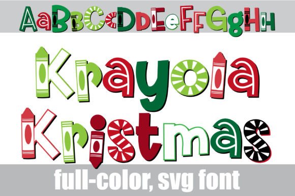 Krayola Kristmas: A Playful Color Font for Festive Branding