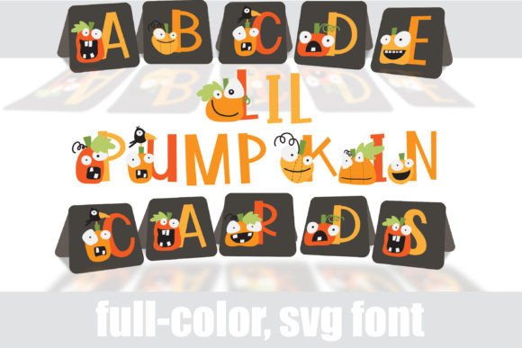 Lil Pumpkin Cards: A Playful Display Font for Seasonal Campaigns