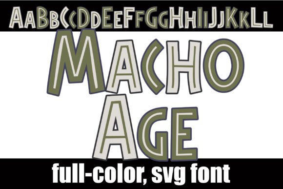 Macho Age: A Prehistoric Color Font for Bold Branding