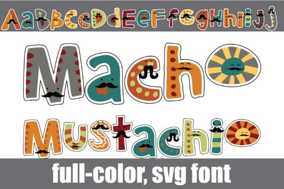 Macho Mustachio: A Playful Color Font for Crafters