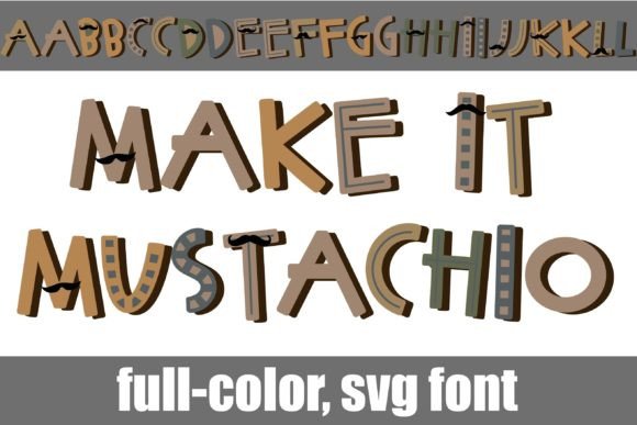 Make-it Mustachio: A Playful Typeface for Editorial Design