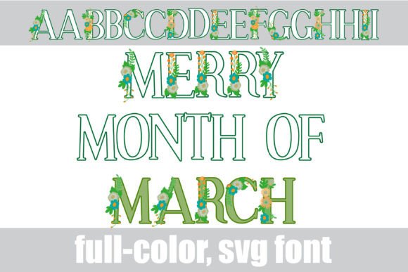 Merry Month of March: A Color Font for Web Headers