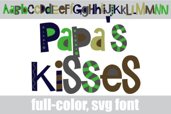 Papa s Kisses: A Bold Color Font for Modern Web Design