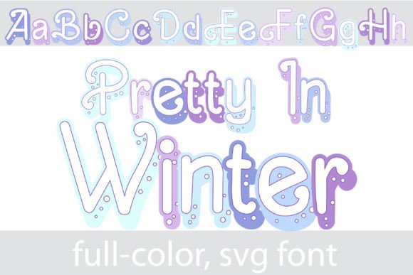 Pretty in Winter: A Color Font for Memorable Branding