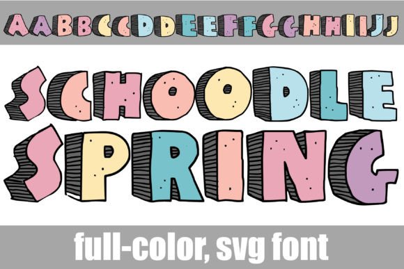 Schoodle Spring: A Playful Color Font for Web Design
