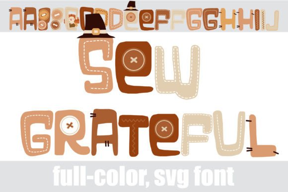 Sew Grateful: A Color Font for Editorial Design