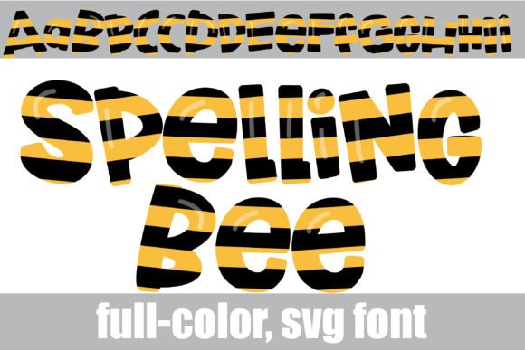 Spelling Bee: A Color Font for Playful Brand Identity