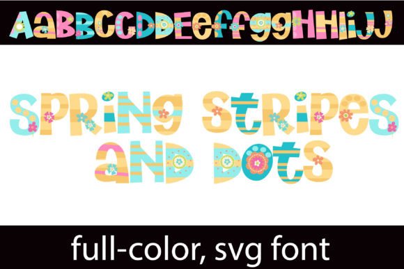 Spring Stripes and Dots: A Color Font for Modern Web Design