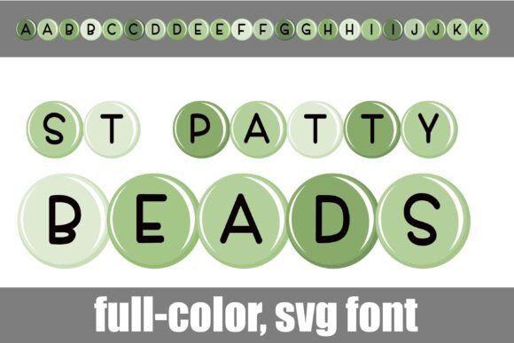 St. Patty Beads: A Playful Typeface for Small Business Branding