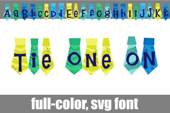 Tie One On: A Colorful Typeface for Makers