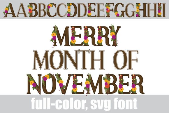 Upgrade Your Brand with the Merry Month of November Font