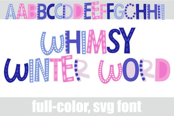 Whimsy Winter Word: A Playful Typeface for Editorial Design